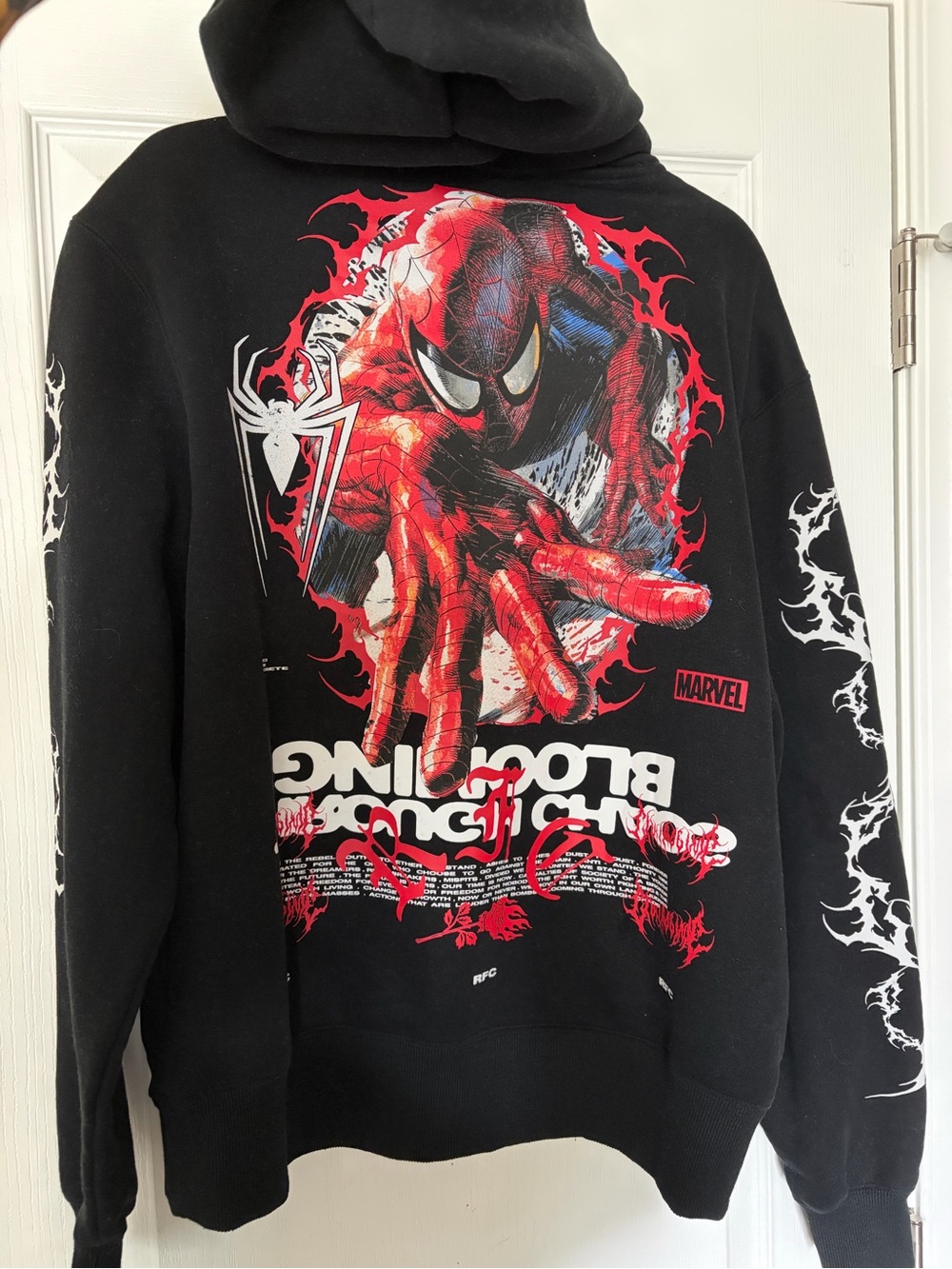 Marvel Black Hoodie with Red & White Spider-Man civilregime